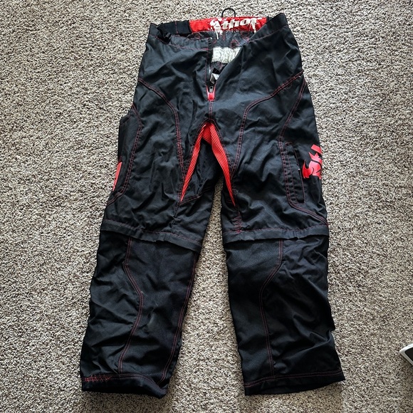 Thor Men's Black and Red Casual Pants - Picture 1 of 5